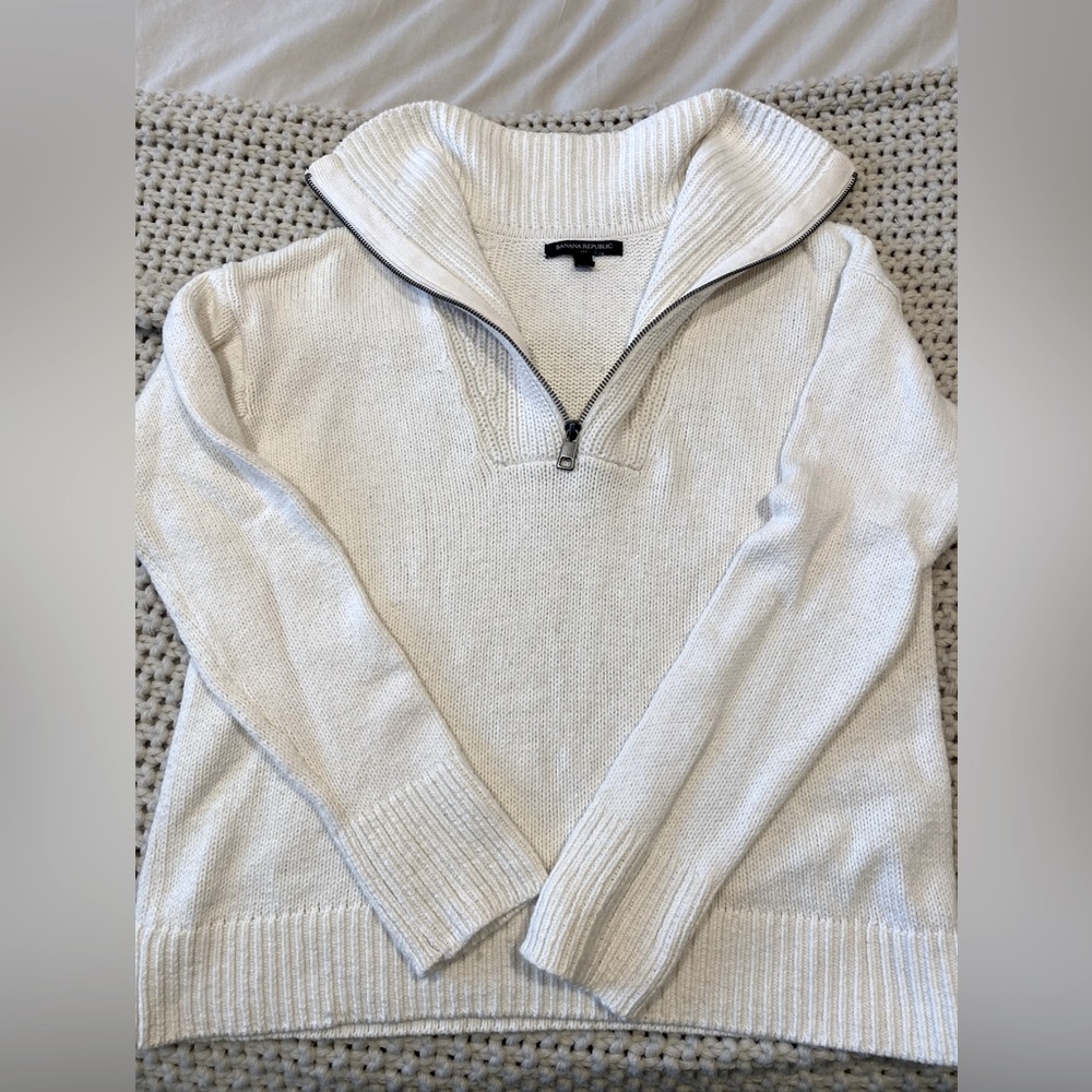Banana Republic Quarter Zip Sweater